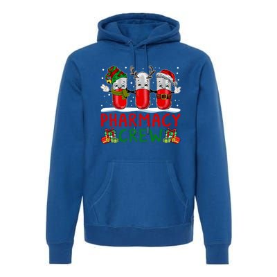 Pharmacy Crew Santa Xmas Pharmacy Tech Christmas Pajama Gift Premium Hoodie