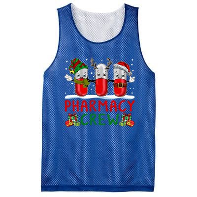 Pharmacy Crew Santa Xmas Pharmacy Tech Christmas Pajama Gift Mesh Reversible Basketball Jersey Tank