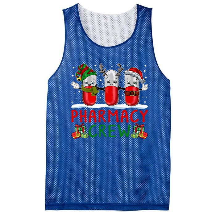 Pharmacy Crew Santa Xmas Pharmacy Tech Christmas Pajama Gift Mesh Reversible Basketball Jersey Tank