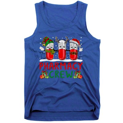 Pharmacy Crew Santa Xmas Pharmacy Tech Christmas Pajama Gift Tank Top