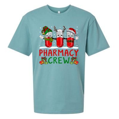 Pharmacy Crew Santa Xmas Pharmacy Tech Christmas Pajama Gift Sueded Cloud Jersey T-Shirt