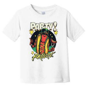 Party! Cool Swag Hot Dog Retro Big Chest Poster Toddler T-Shirt