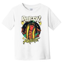 Party! Cool Swag Hot Dog Retro Big Chest Poster Toddler T-Shirt