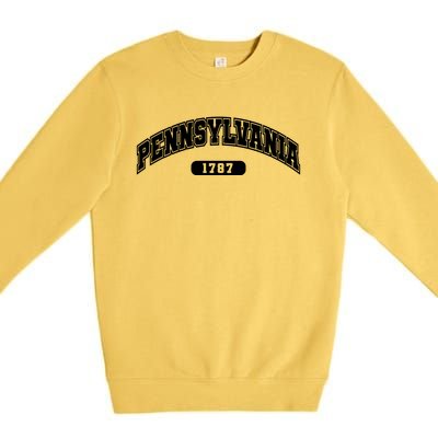 Pennsylvania Collegiate Style 1787 Premium Crewneck Sweatshirt