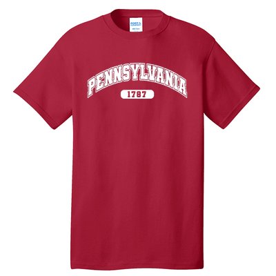 Pennsylvania Collegiate Style 1787 Tall T-Shirt