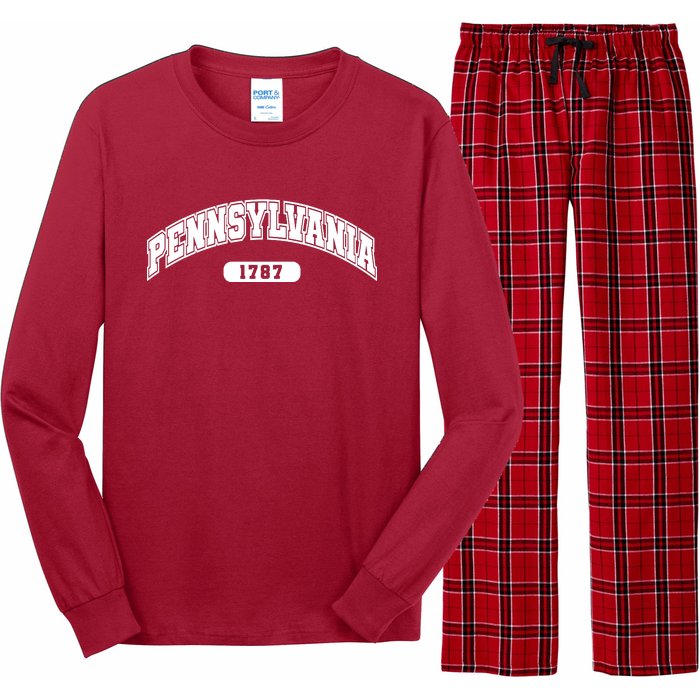 Pennsylvania Collegiate Style 1787 Long Sleeve Pajama Set