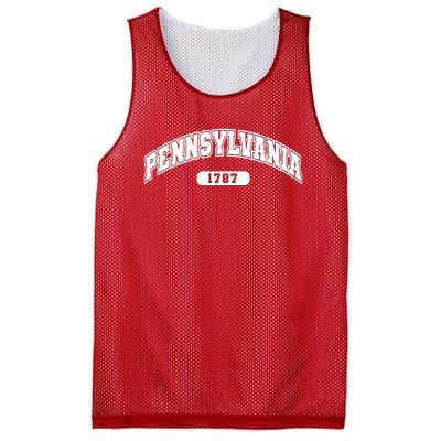 Pennsylvania Collegiate Style 1787 Mesh Reversible Basketball Jersey Tank