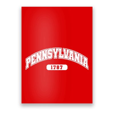 Pennsylvania Collegiate Style 1787 Poster