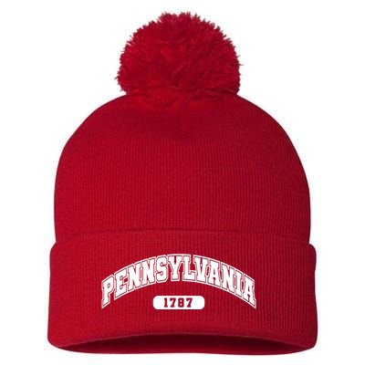 Pennsylvania Collegiate Style 1787 Pom Pom 12in Knit Beanie