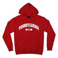 Pennsylvania Collegiate Style 1787 Tall Hoodie