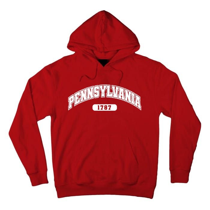 Pennsylvania Collegiate Style 1787 Tall Hoodie