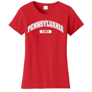 Pennsylvania Collegiate Style 1787 Women's T-Shirt