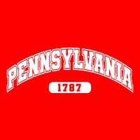 Pennsylvania Collegiate Style 1787 Kids T-Shirt