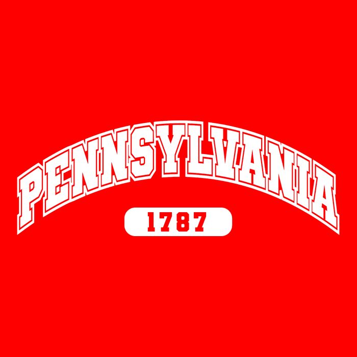 Pennsylvania Collegiate Style 1787 Kids T-Shirt