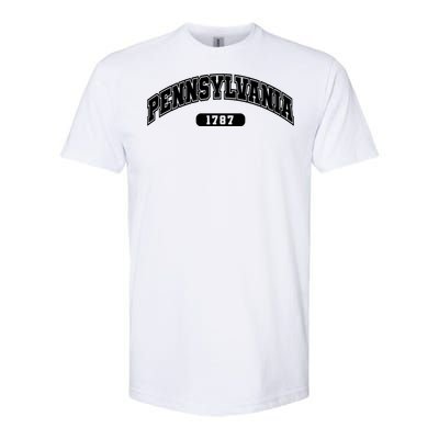 Pennsylvania Collegiate Style 1787 Softstyle CVC T-Shirt