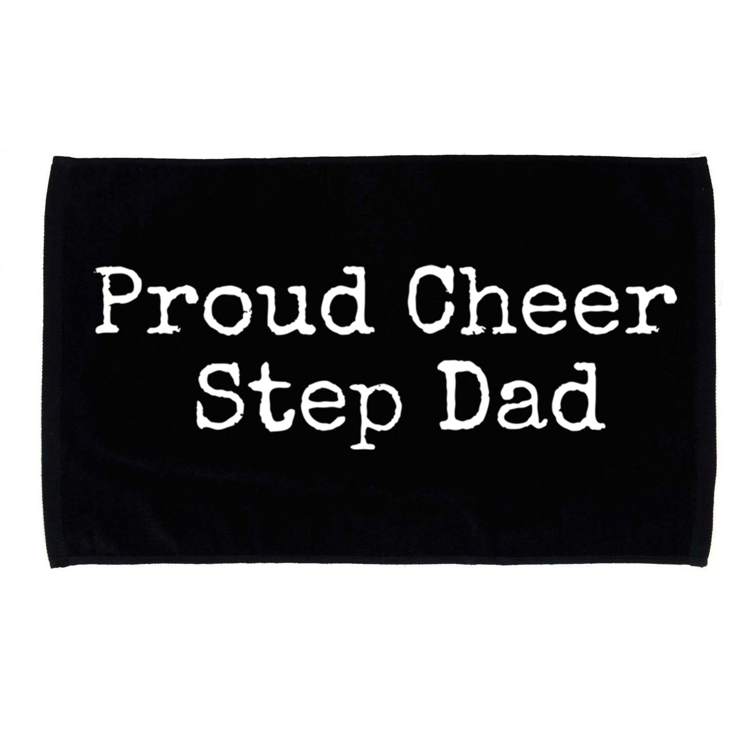 Proud Cheer Step Dad Gift Microfiber Hand Towel