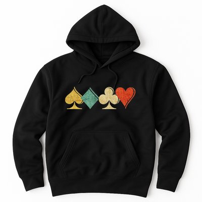 Playing Cards Spade Heart Diamond ClubCasino Gift Hoodie