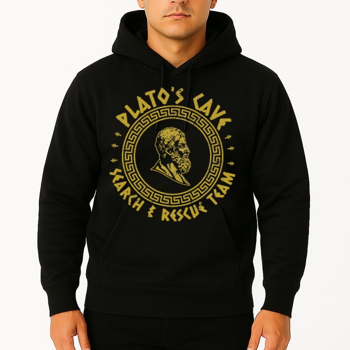 Platos Cave Search And Rescue Teams Funny Philosophy Hoodie