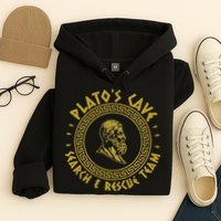 Platos Cave Search And Rescue Teams Funny Philosophy Hoodie