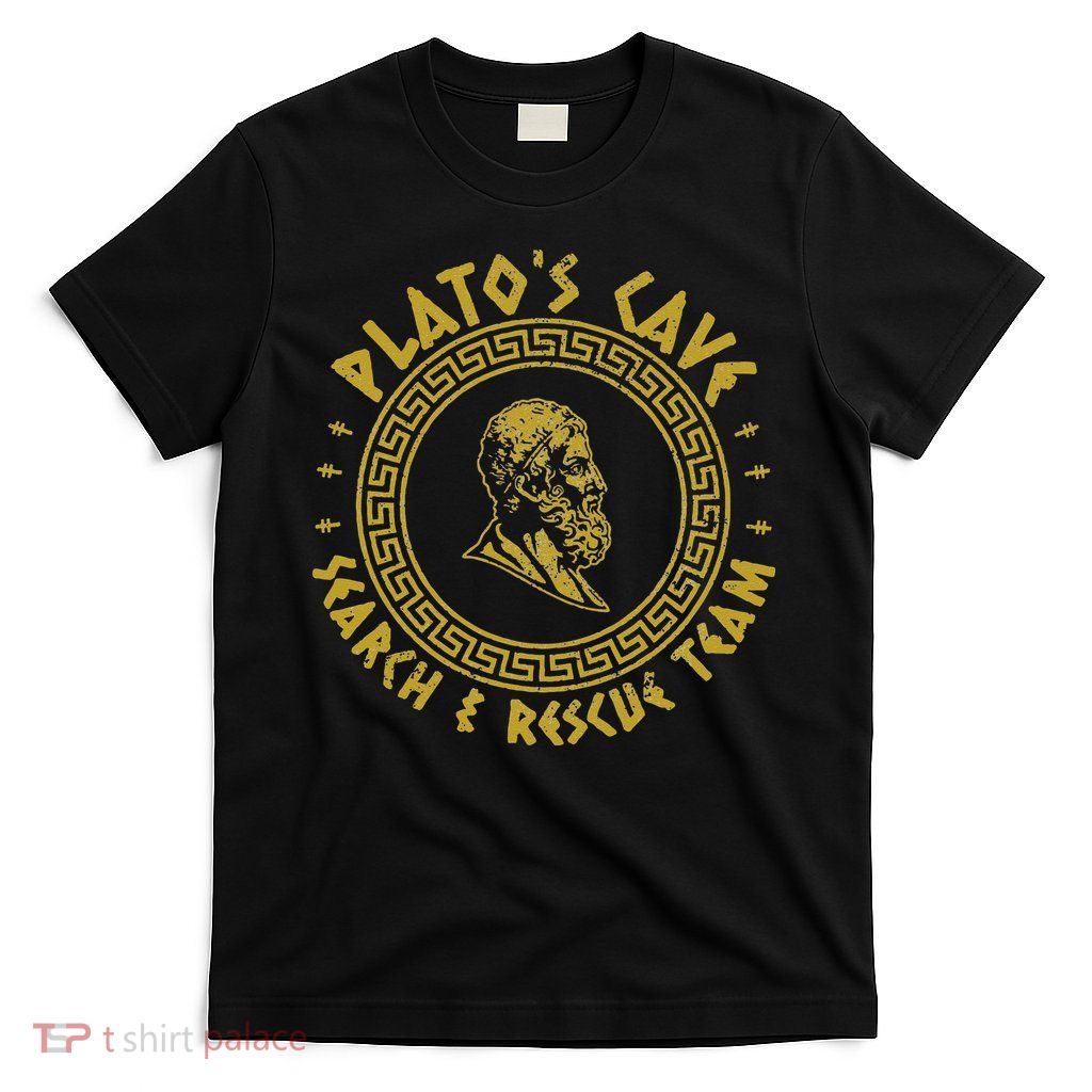 Platos Cave Search And Rescue Teams Funny Philosophy T-Shirt