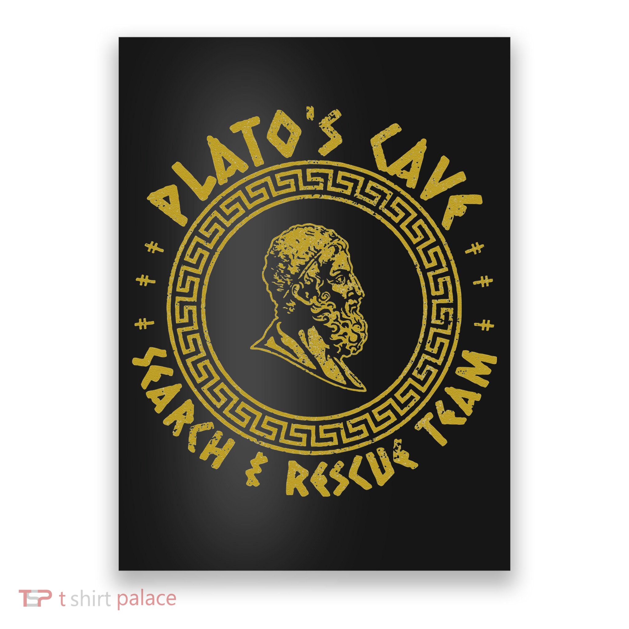 Platos Cave Search And Rescue Teams Funny Philosophy Poster