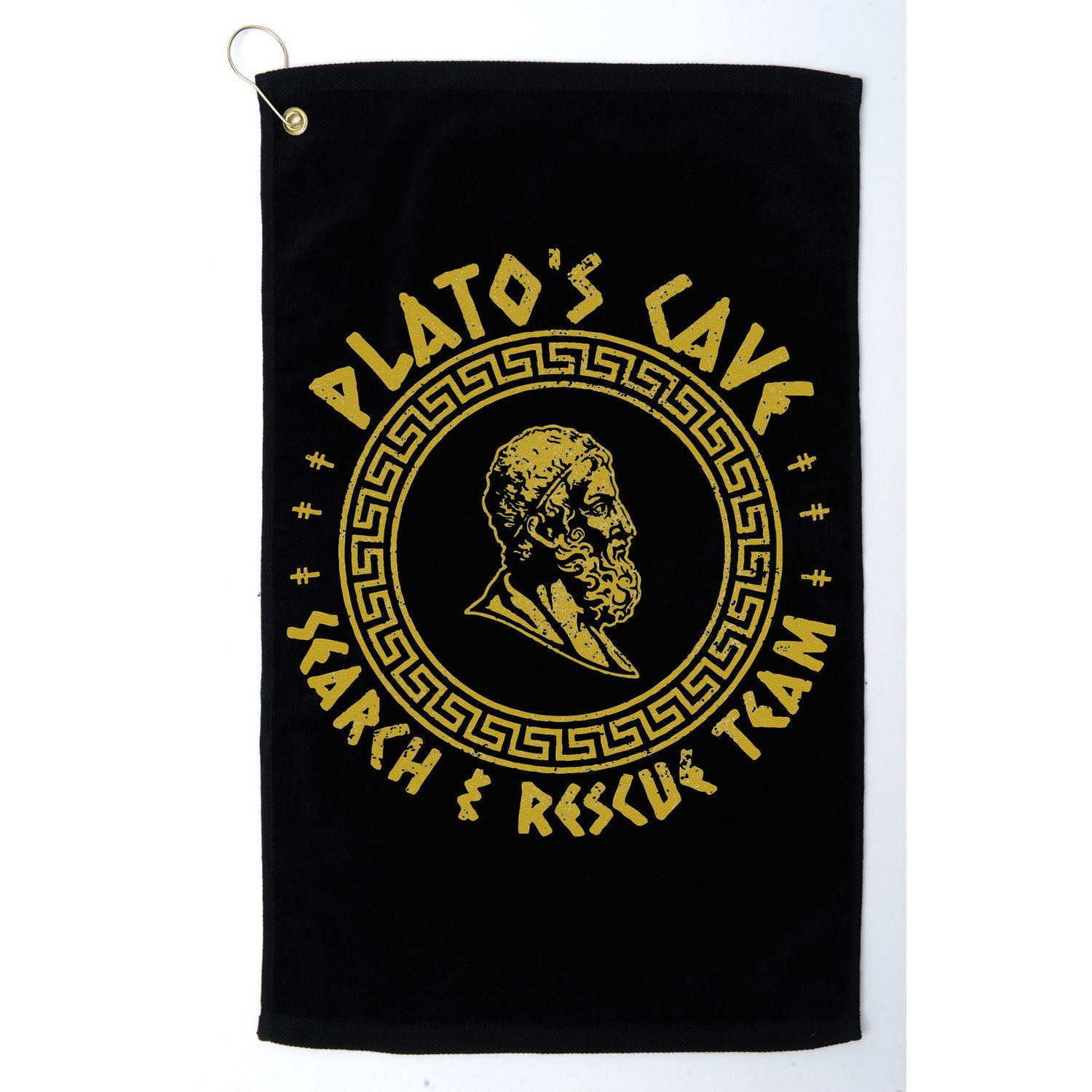 Platos Cave Search And Rescue Teams Funny Philosophy Golf Towel