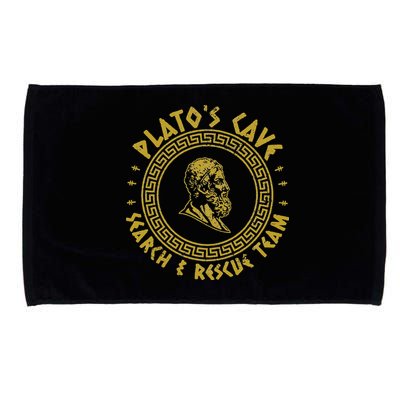 Platos Cave Search And Rescue Teams Funny Philosophy Microfiber Hand Towel