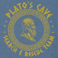 Platos Cave Search And Rescue Teams Funny Philosophy Garment-Dyed Sweatshirt