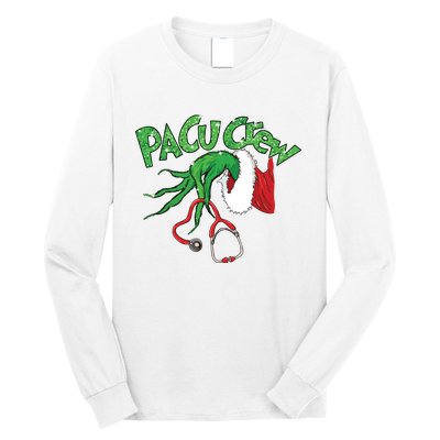 Pacu Crew Stethoscope Christmas Xmas Nurse Nursing Pajamas Long Sleeve Shirt