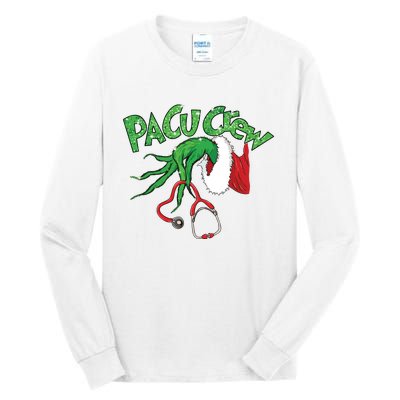 Pacu Crew Stethoscope Christmas Xmas Nurse Nursing Pajamas Tall Long Sleeve T-Shirt