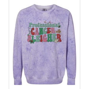 Professional Cancer Sleigher Christmas Holiday Season Colorblast Crewneck Sweatshirt