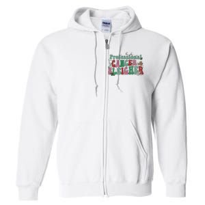 Professional Cancer Sleigher Christmas Holiday Season Full Zip Hoodie