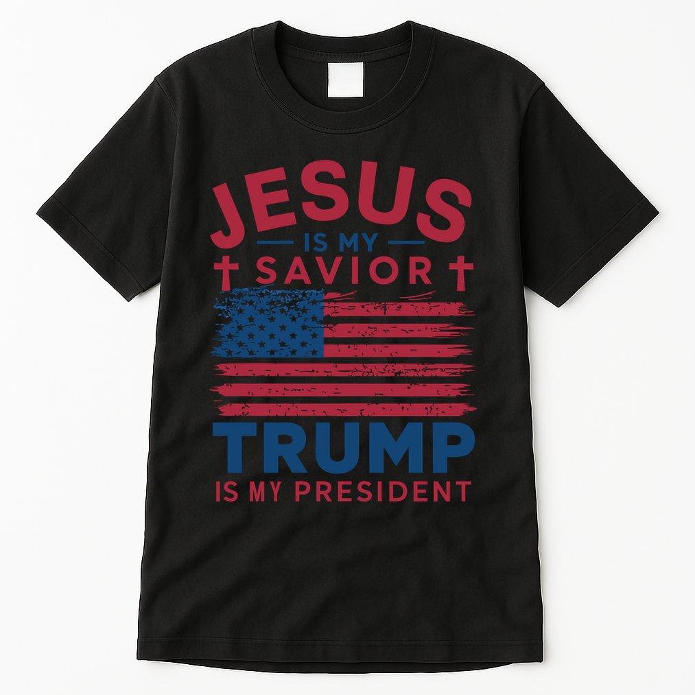 Patriotic Christian Support Graphic Tall T-Shirt