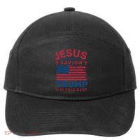 Patriotic Christian Support Graphic 7-Panel Snapback Hat