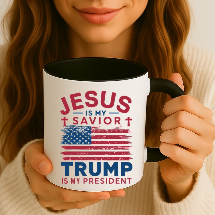 Patriotic Christian Support Graphic Mug