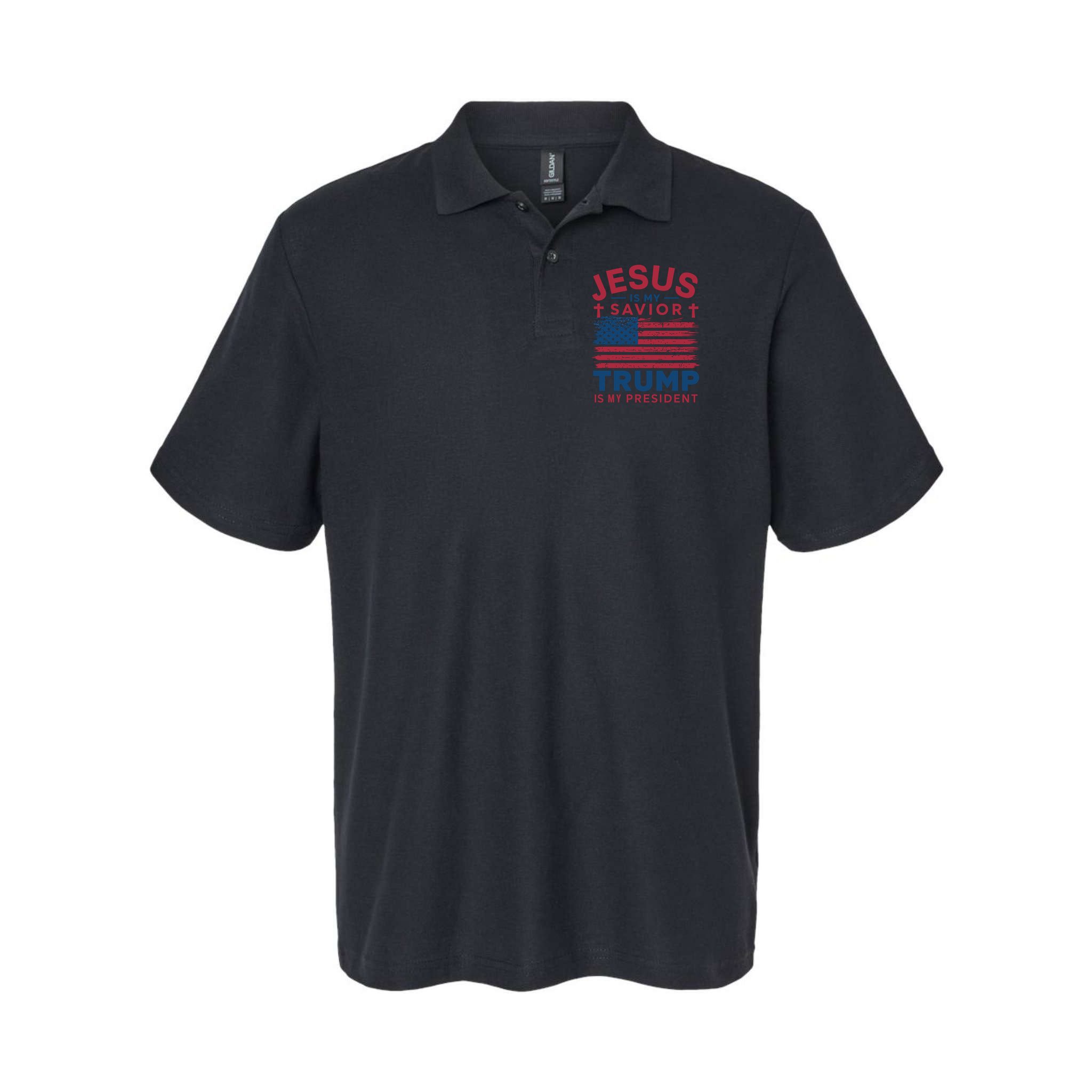Patriotic Christian Support Graphic Polo