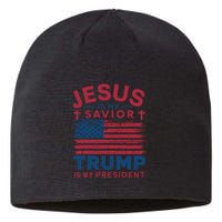 Patriotic Christian Support Graphic Sustainable Beanie