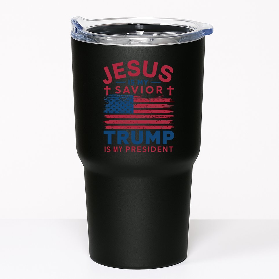 Patriotic Christian Support Graphic Tumbler