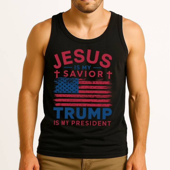 Patriotic Christian Support Graphic Tank Top