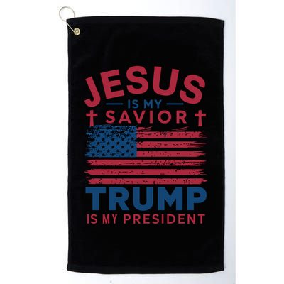 Patriotic Christian Support Graphic Golf Towel