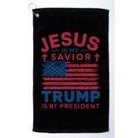 Patriotic Christian Support Graphic Golf Towel