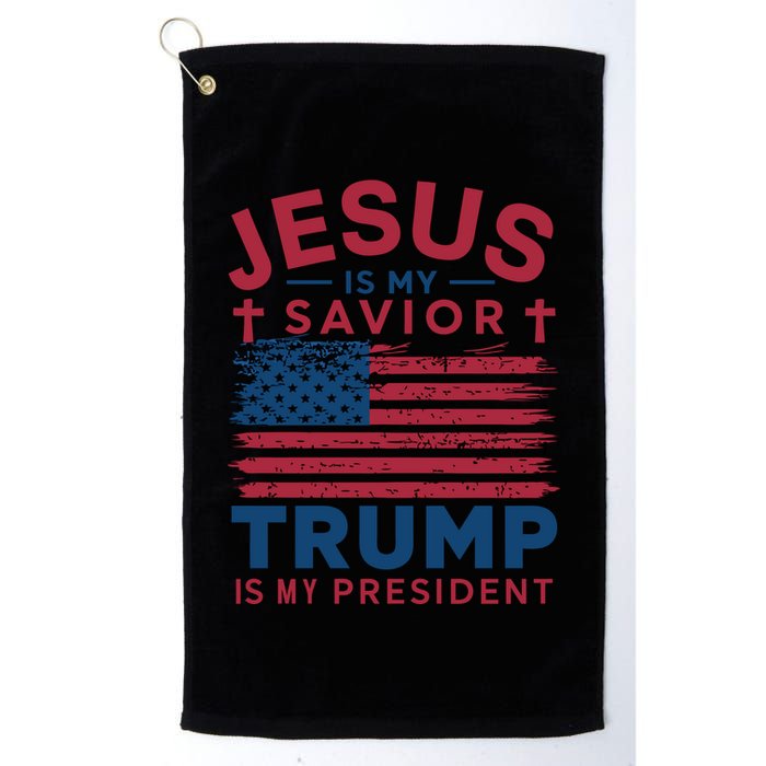Patriotic Christian Support Graphic Golf Towel