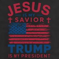 Patriotic Christian Support Graphic Golf Towel