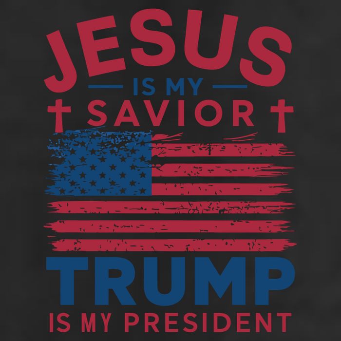 Patriotic Christian Support Graphic Golf Towel