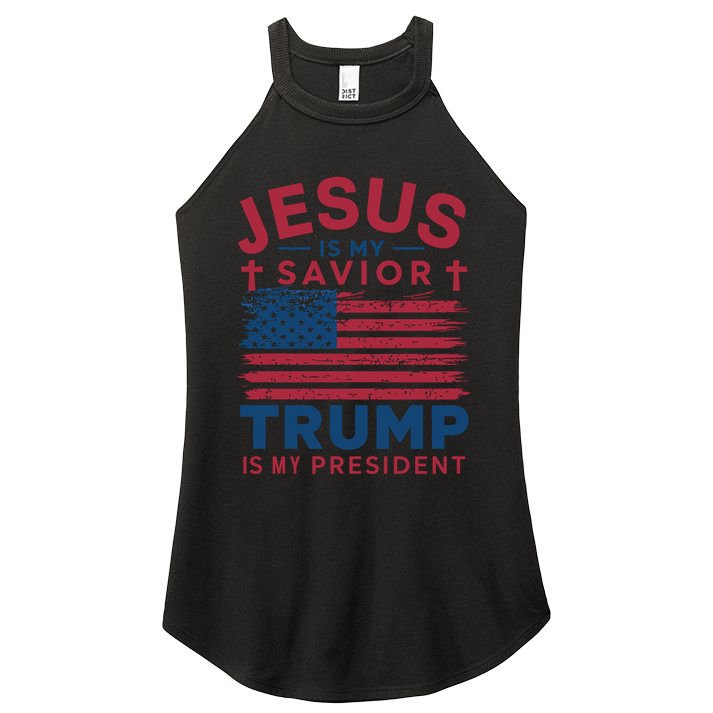 Patriotic Christian Support Graphic Women's Perfect Tri Rocker Tank