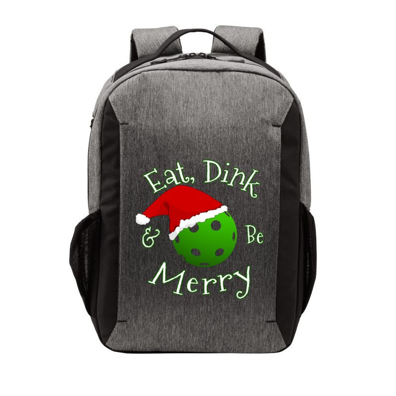 Pickleball Christmas Saying Gift Vector Backpack