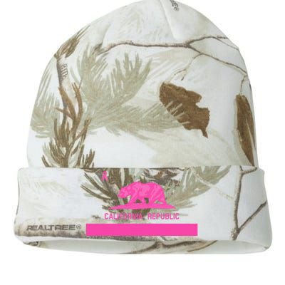 Pink California State CA Flag Breast Cancer Awareness Month  Kati Licensed 12" Camo Beanie