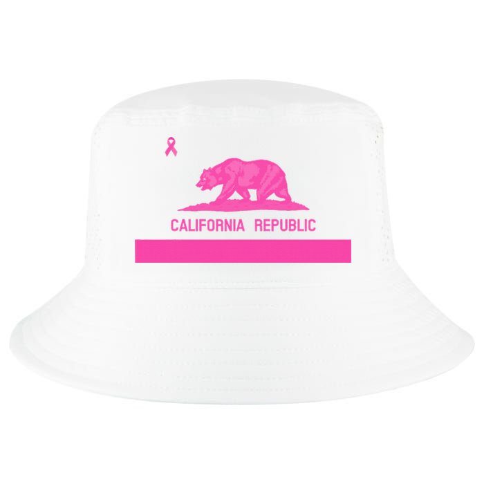 Pink California State CA Flag Breast Cancer Awareness Month  Cool Comfort Performance Bucket Hat