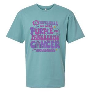 Pancreatic Cancer Support In November We Wear Purple Sueded Cloud Jersey T-Shirt