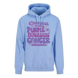 Pancreatic Cancer Support In November We Wear Purple Unisex Surf Hoodie